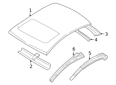 Roof & Components for 2005 Mitsubishi Galant #0