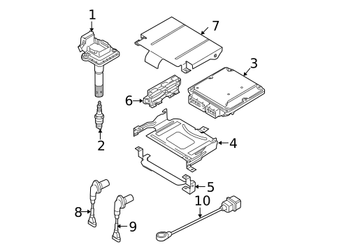 Ignition System for 2006 Volkswagen Passat #0