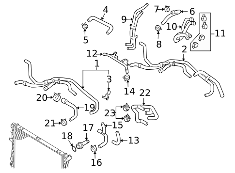 Hoses & Pipes for 2009 Audi Q7 #0