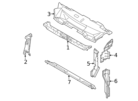 Radiator Support for 2025 Mitsubishi Outlander #0
