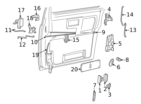 Side Door for 1986 Chevrolet Astro #1