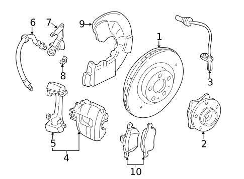 Front Brakes for 2003 Volvo XC90 #0