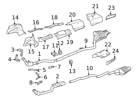 Exhaust Components for 2014 Mercedes-Benz CL 65 AMG® #0