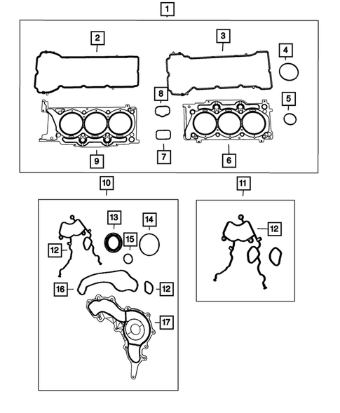 Engine Identification, Service Engines & Engine Service Kits for 2020 Jeep Cherokee #0