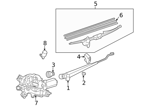 Wipers for 2007 Toyota Sequoia #1