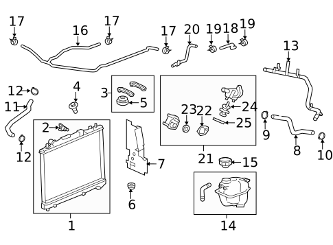 Radiator & Components for 2012 Cadillac CTS #3