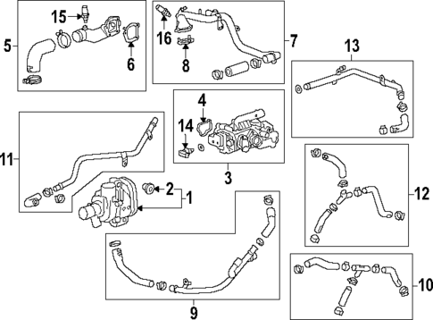 Water Pump for 2024 GMC Sierra 1500 #2