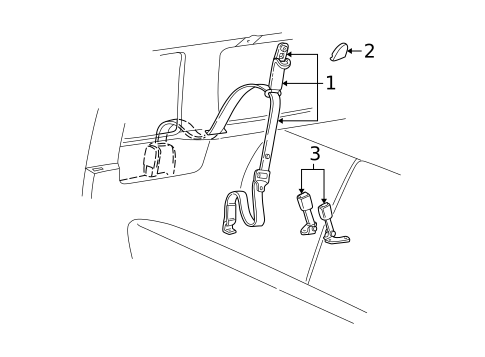 Seat Belt for 1996 Ford Explorer #2