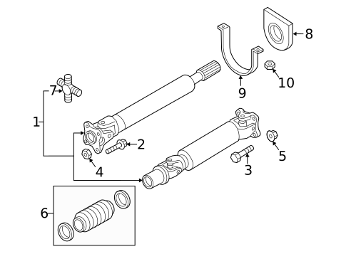 Drive Shaft for 2019 Nissan TITAN XD #0