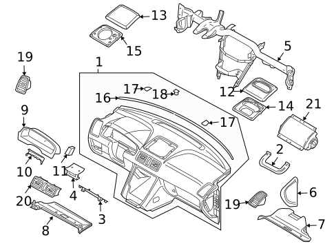 Instrument Panel for 2007 Volvo XC90 #0