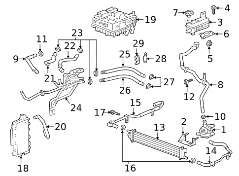 Hoses & Pipes for 2017 Cadillac CT6 #1
