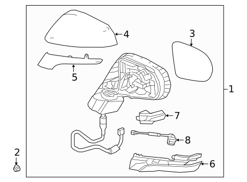 Mirrors for 2018 Lexus RX450hL #0