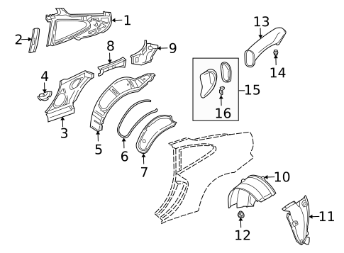 Inner Structure for 2003 Porsche 911 #0
