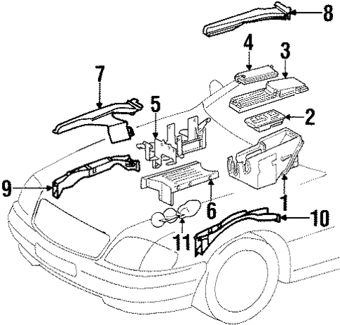 Electrical Components for 1995 Mercedes-Benz SL500 #0