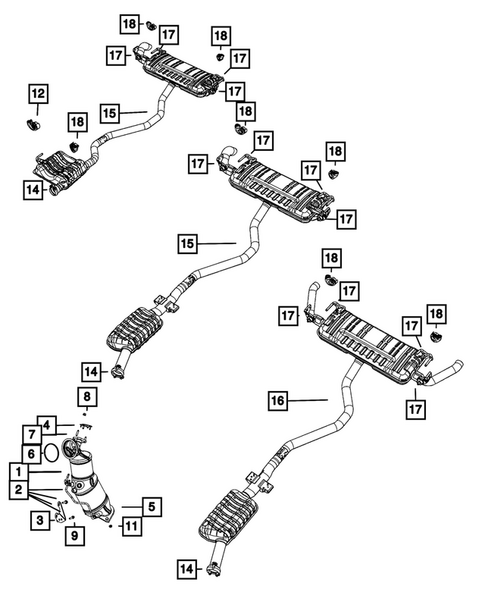 Exhaust System for 2023 Jeep Grand Cherokee L #4