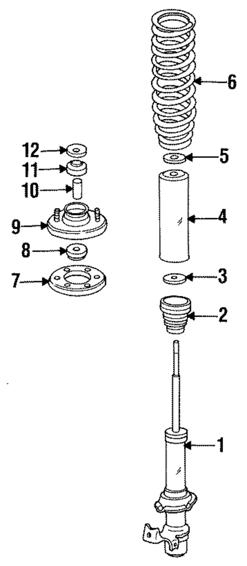 Suspension Components for 1993 Honda Civic del Sol #1