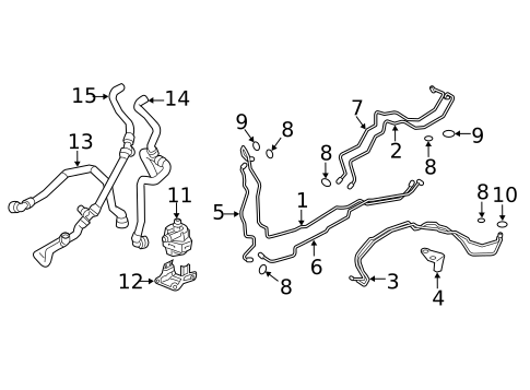 Condenser, Compressor & Lines for 2021 BMW X7 #2