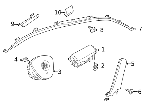 Air Bag Components for 2022 Volkswagen Jetta #0