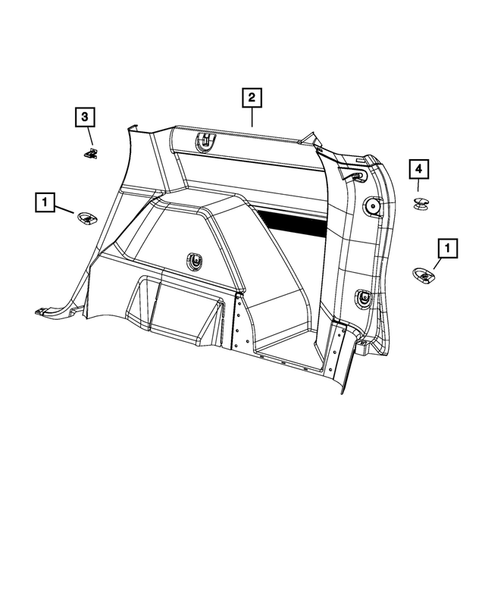 Panels-Moldings-Scuff Plates, Pillar, Cowl, 1/4 Panel Trim and Cargo Covers for 2011 Dodge Journey #1