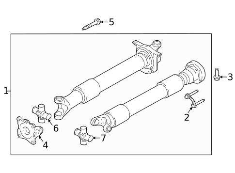 Drive Shaft for 2017 Ford Mustang #1
