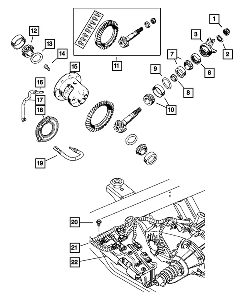 Differential and Housing for 2003 Jeep Wrangler #1