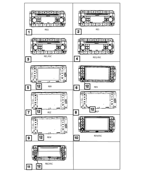 Radio, Antenna, Speakers, DVD, and Video systems for 2010 Dodge Challenger #0