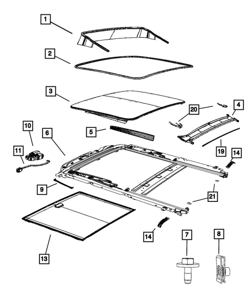 Sunroof for 2026 Dodge Durango #0