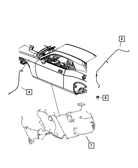 Wiring-Body and Accessories for 2010 Dodge Challenger #0