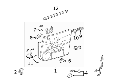 Front Door for 2009 Lexus GS460 #1