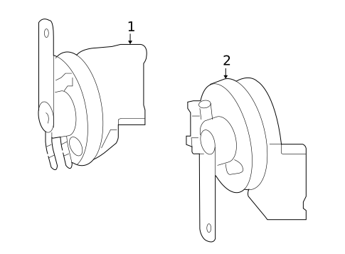 Horn for 2009 Mercedes-Benz R350 #0