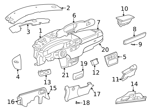 Ducts for 2002 Dodge Stratus #2