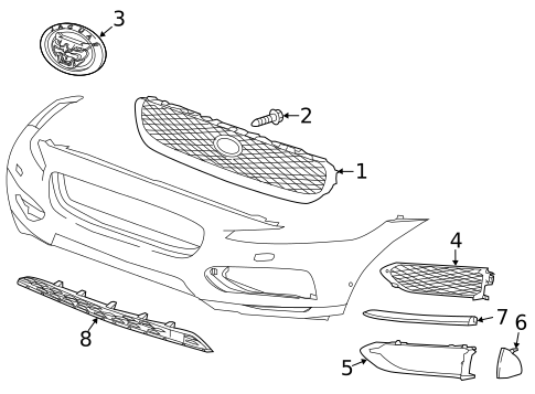 Grille & Components for 2017 Jaguar F-Pace #0