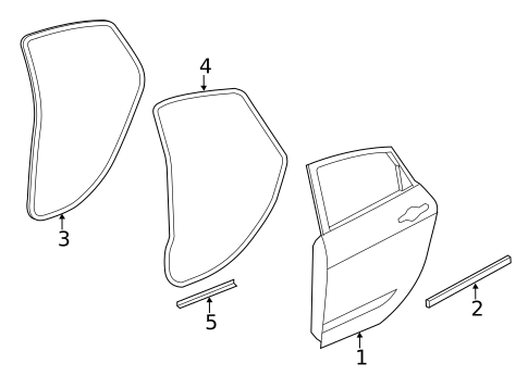 Door & Components for 2016 Chrysler 200 #1