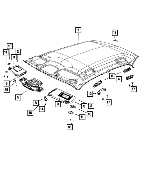 Headliners-Visors-Assist Straps for 2014 Chrysler 300 #0