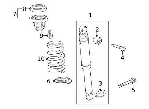Shocks & Components for 2010 Acura ZDX #0
