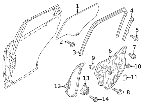 Rear Door for 2020 Mazda CX-3 #3