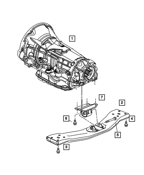 Engine Mounting for 2004 Jeep Liberty #7