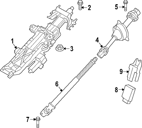 Steering Column Assembly for 2025 BMW XM #0