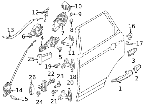 Lock & Hardware for 2020 Land Rover Defender 90 #3