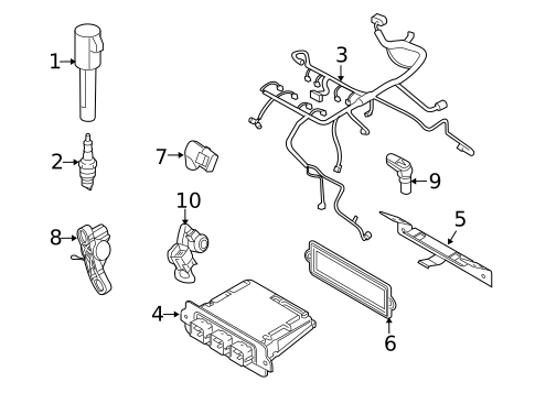 Ignition System for 2008 Mercury Mariner #1