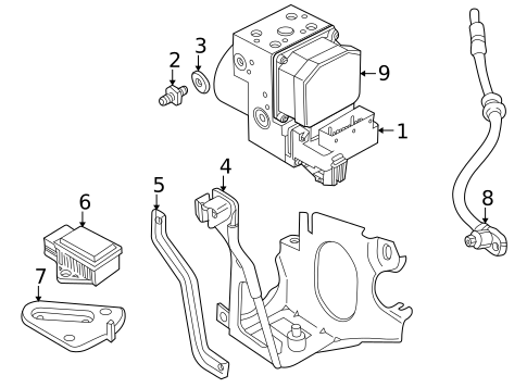 Anti-Lock Brakes for 2007 Saab 9-5 #0