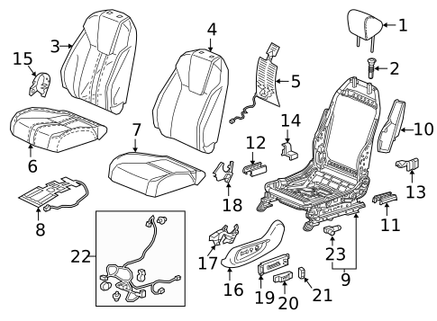 Power Seats for 2022 Honda Insight #1