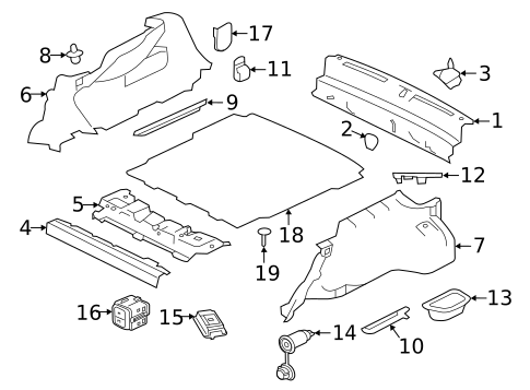 Interior Trim - Rear Body for 2020 Jaguar XE #0