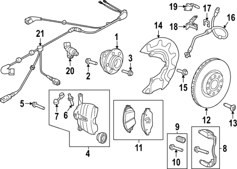 Brake Components for 2022 Volkswagen GTI #1