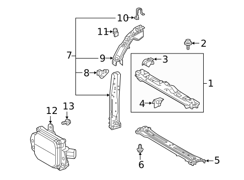 Radiator Support for 2025 Toyota RAV4 #0