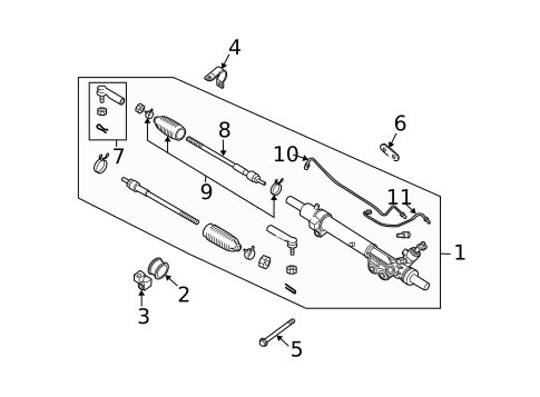 Steering Gear & Linkage for 2005 INFINITI QX56 #0