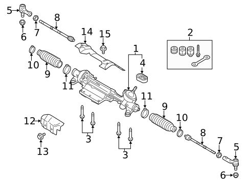 Steering Gear & Linkage for 2015 Volkswagen Golf #10