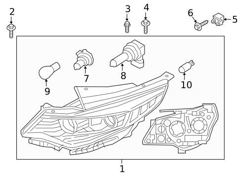 Headlamp Components for 2018 Kia Optima #0