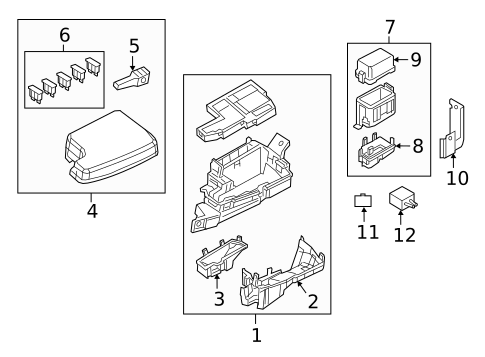 Fuse & Relay for 2017 Mazda CX-9 #0