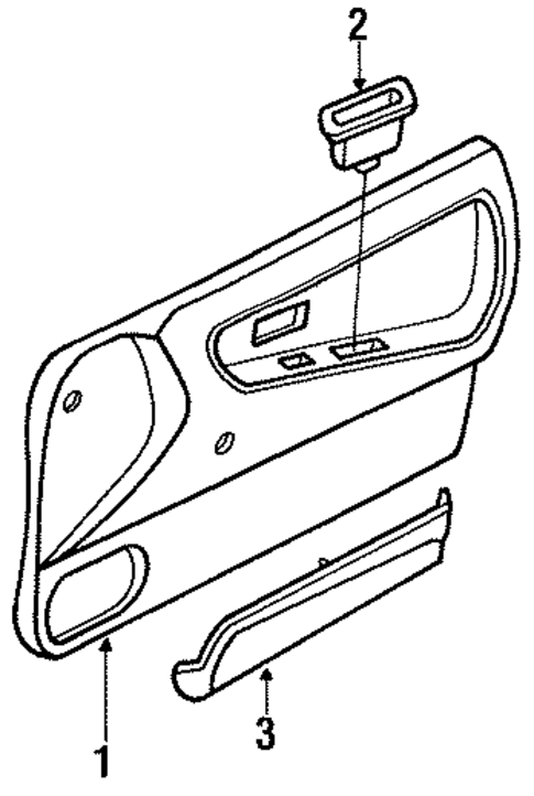 Interior Trim - Door for 1993 Nissan 240SX #0